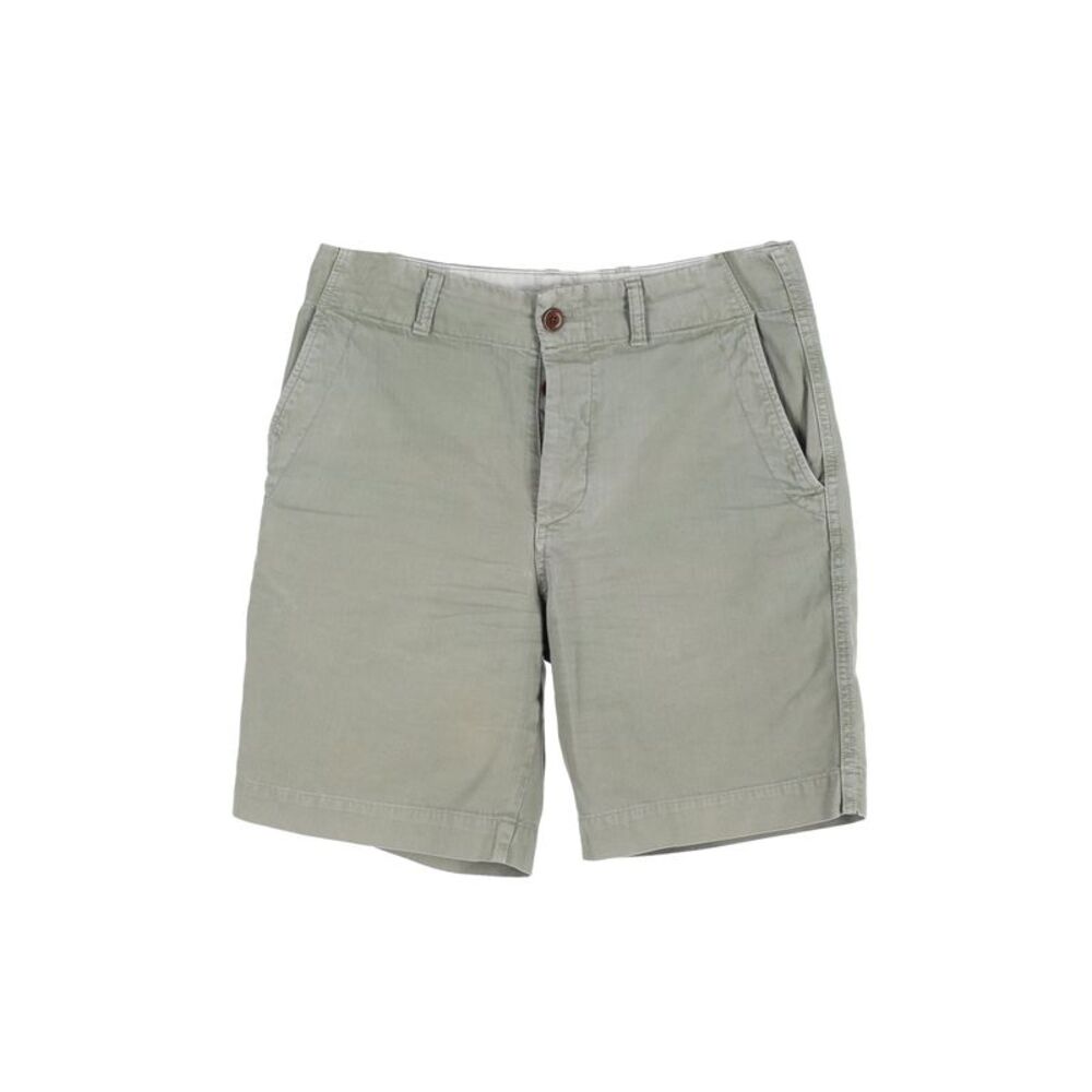 Mr. P Straight Leg Shorts in Green Cotton